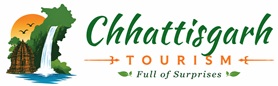 Chhattisgarh Tourism logo representing nature, waterfalls, heritage, and travel destinations