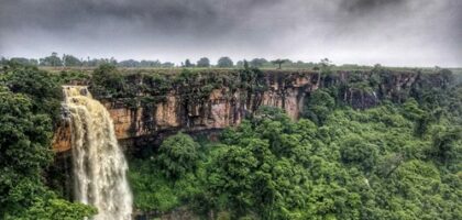 Mendri Ghumar Waterfall near Dandami Luxury Resort in Bastar, Chhattisgarh