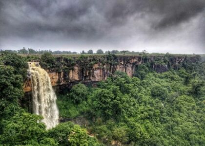 Mendri Ghumar Waterfall near Dandami Luxury Resort in Bastar, Chhattisgarh